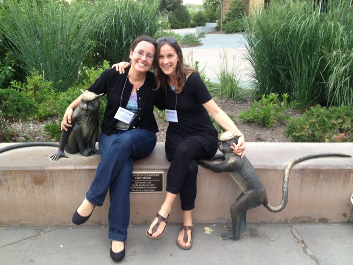 Luciana and Daniela at Omaha’s Henry Doorly Zoo.