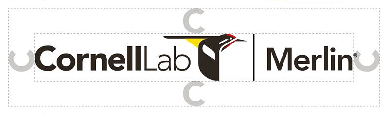 Horizontal product logo clearspace