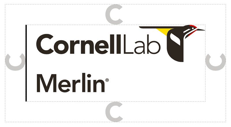 Stacked product logo clearspace