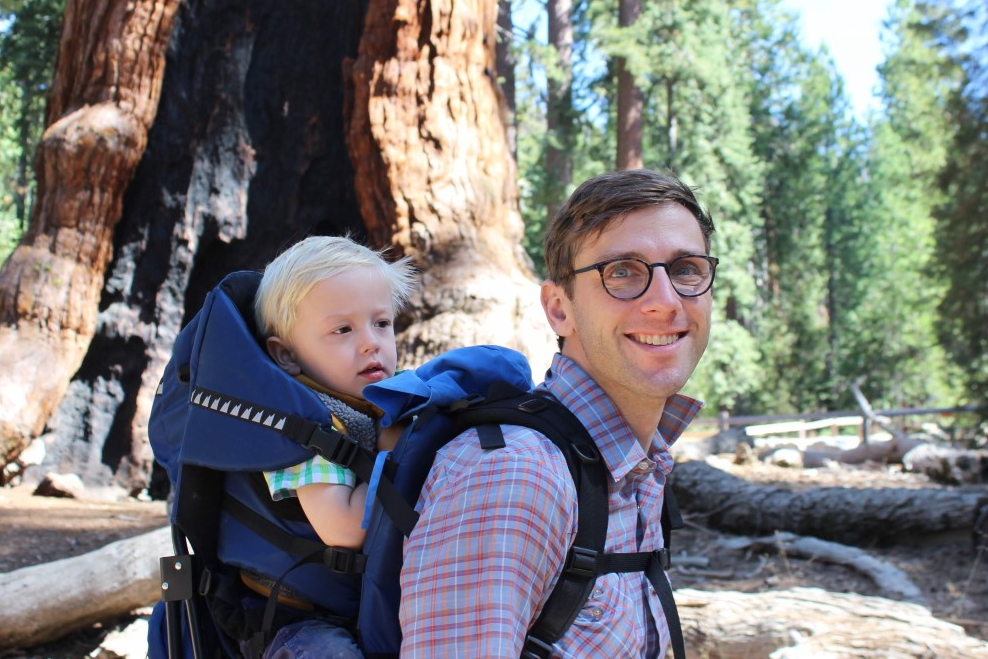 Hiking with my son Alasdair among the giant Sequoias in Yosemite Park