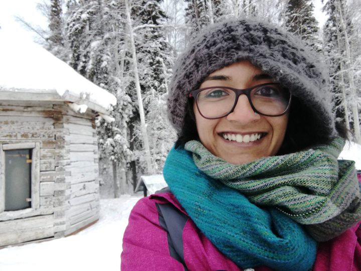Picture of Dr. Anusha Shankar in the snow.