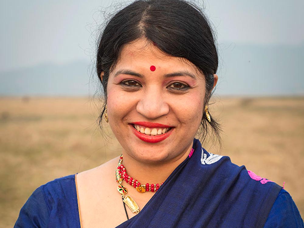 Dr. Purnima Devi Barman smiling