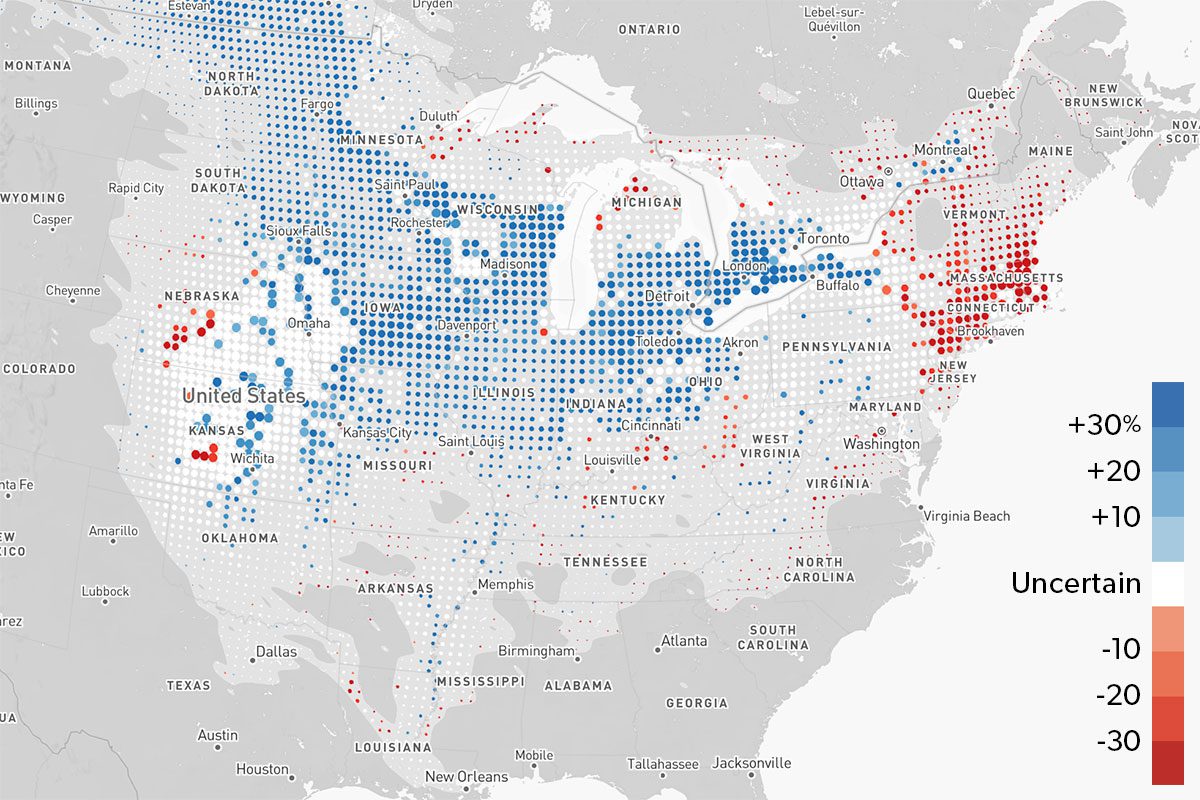 Click here to explore the eBird abundance trends map for the Baltimore Oriole