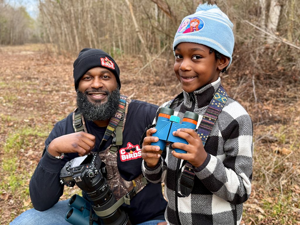Christopher Joe with his daughter.