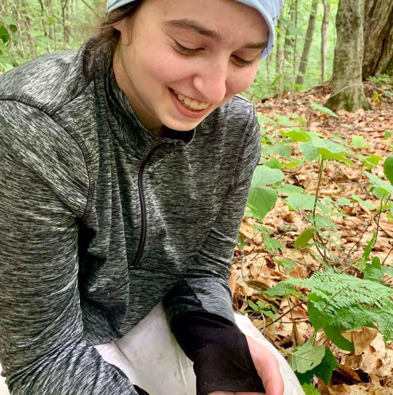 Sophie Rabinowicz in the field