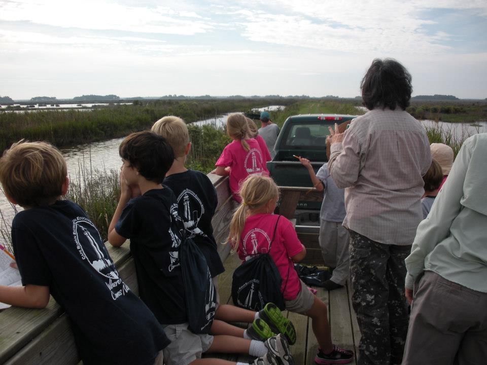 Students birding