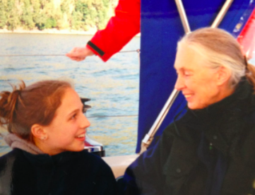 Picture of Dr. Lilly Briggs with Jane Goodall