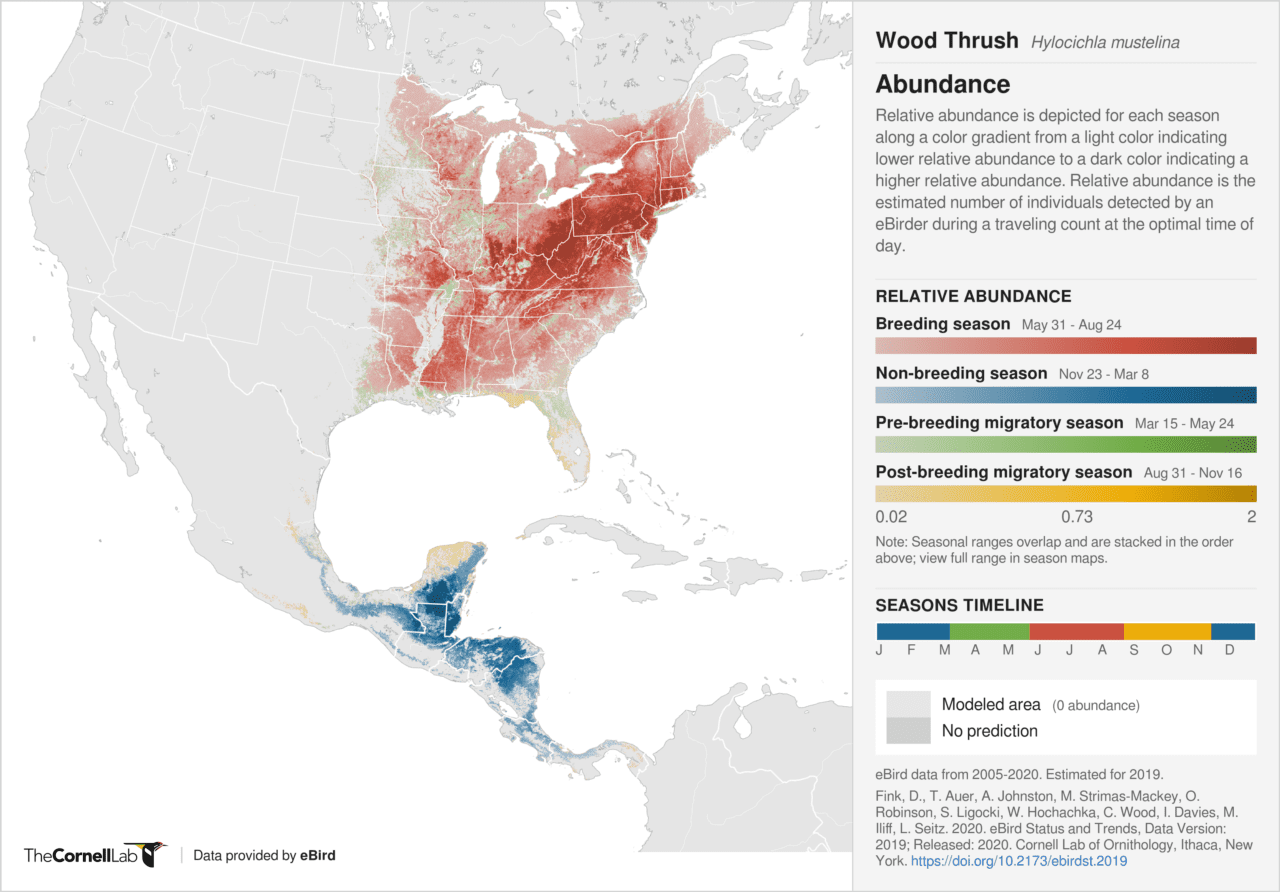 Go to the eBird Status and Trends page by clicking the picture. Picture shows data from that page.