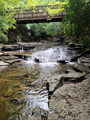 Indian Run Falls, a park next to the workshop location